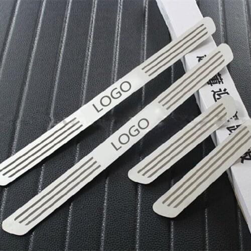 Free shipping High Quality Car Styling for VOLKSWAGEN POLO STAINLESS DOOR SCUFF SILL PANEL STEP PLATES Car Accessories 4PCS