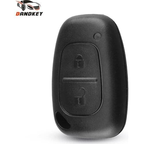 Dandkey 10pcs 2 Buttons Remote Key Shell For Renault Trafic Vauxhall Opel Master Vivaro Nissan Primastar Key Fob Case No Blade