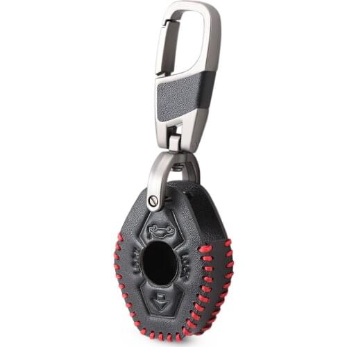 Genuine Leather Handmade Car Key Cover key Case For BMW E38 E39 E46 X3 X5 Z3 Z4 1/3/5/7 Series