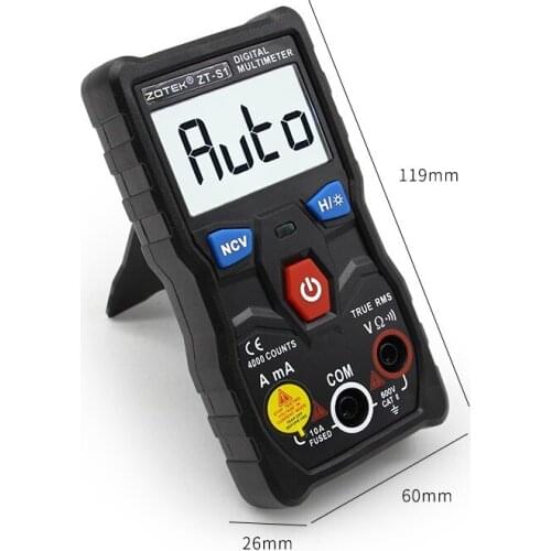 Digital Multimeter tester autoranging True rms automotriz Mmultimetro with NCV LCD backlight+Flashlight like RM403B
