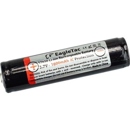 EAGTAC 17650 1600mAh Protected Battery SKU3618