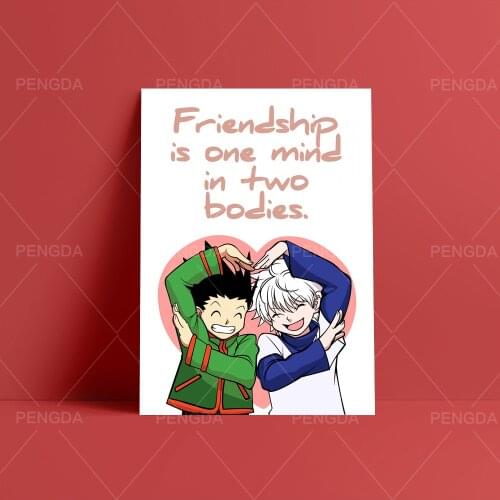 Hd Prints Picture Wall Artwork Modular Painting Poster Two Boys Animation Character Canvas Living Room Home Decoration Framed