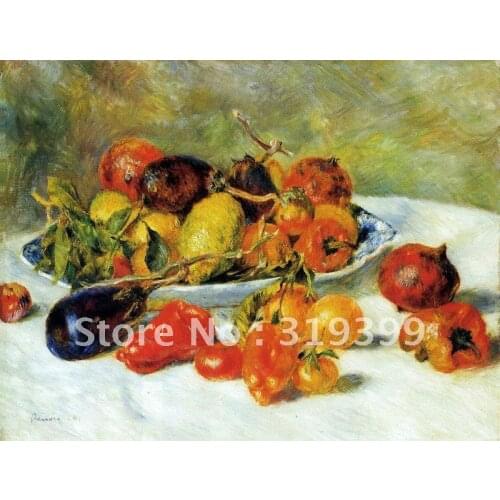 Oil Painting Reproduction on linen canvas,flowers in a vase By Pierre Auguste Renoir,Free FeDex Shipping,100% handmade