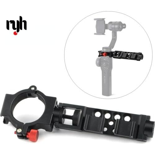 4-Ring Arm Set Cold Shoe Adapter Ring for Zhiyun Smooth 4 Monitor LED Video Light,Microphone Extension Arm Mount Rosette Gear