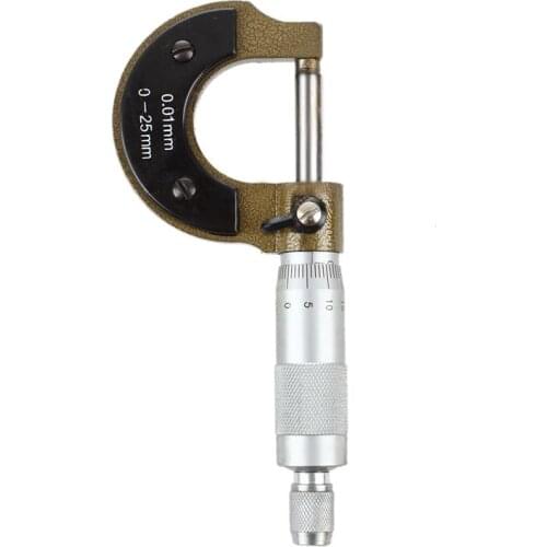 Machinists 0-25mm Measure thickness gauge micrometer screw