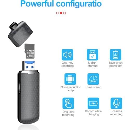 Mini USB Sound Audio Recorder Voice Recording Device Small U Disk Flash Drive Activated Oculta Mini Invisible Audio Dictaphone