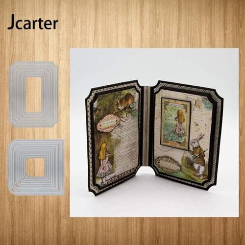 Polygon Greeting Card Cover Metal Cutting Dies Shape Scrapbooking Craft Die Cut Stencil Card Make Mould Sheet Decor New Design