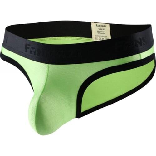 Sexy Men Underwear Briefs Shorts Gay Breathable Panties Male n Patchwork Low Waist U Convex Pouch Underpants Cueca S-XL