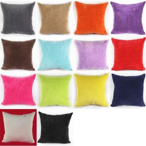 NEW Hot 14 Colors Corn Kernels Corduroy Drawing Room pillowcase/ Pillow Case Cushion Case Square 45x45CM