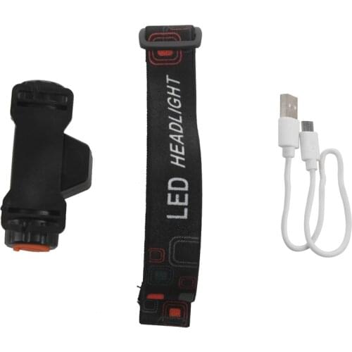 Portable Mini Led Head light lamp Flashlight Waterproof Q5+Cob Headlight for Camping Night Jogging Reading Running