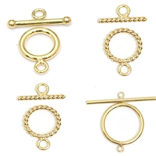 Beadsnice 14k Gold Filled Toggle Clasp for Bracelet Jewelry Making Necklace Connector 39838