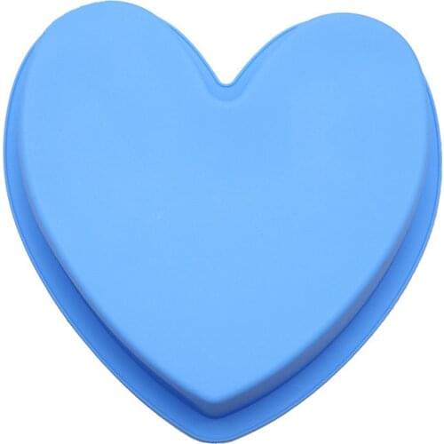 DIY Silicone Love Heart Chiffon Cake Moulds Mousse Bread Mold Silicone Soap Mould FDA Easy Demoulding Microwave Oven Use D612