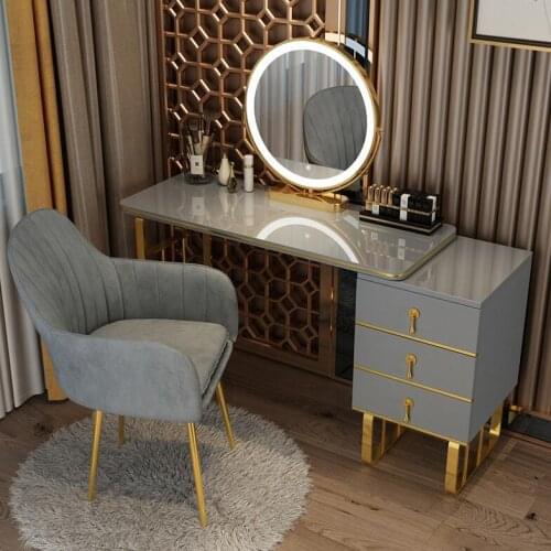 Dressing table bedroom modern simple net red wind storage cabinet one light luxury small apartment dressing table