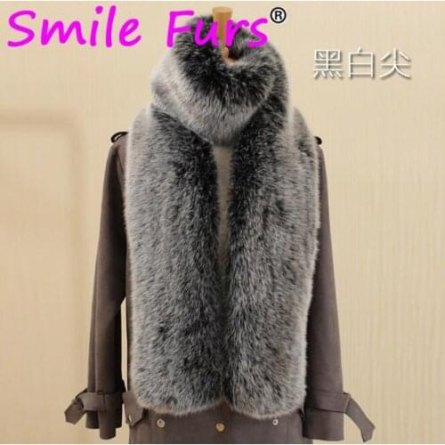 Qearlstar 180cm super long faux Fox fur scarf winter women scarf cosplay Warm Fashion decor Fluffy Shawl Wrap Luxury scarf YT09