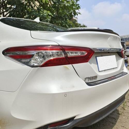 For CAR Trunk Universal Spoiler Wing NEW Toyota Camry PU Material Plastic Tail Accessories Black Body Kit Refit 2018 2019 20 21