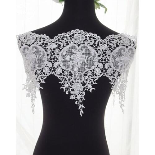 High Quality Lace Decoration Home Furniture Curtain Decoration Embroidery Handmade DIY Clothing Veil Dress Accessories RS3453