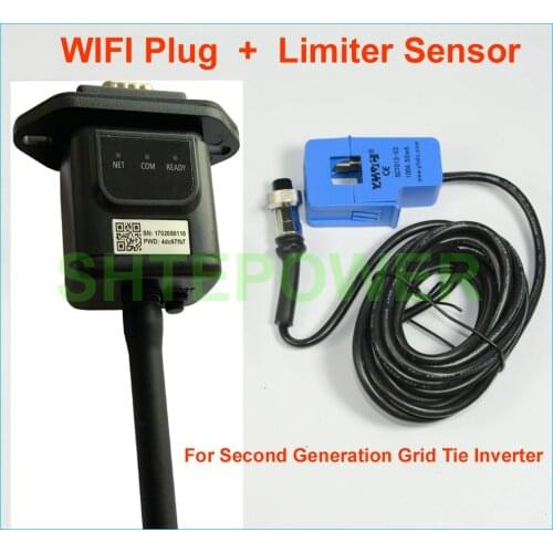 Wifi Plug and inter limiter sensor for MPPT second generation grid tie inverter solar&wind system