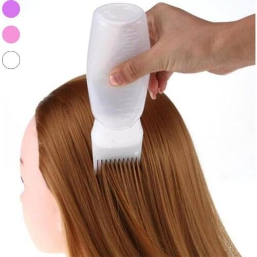 Dyeing Bottle Shampoo Bottle Oil Comb 120ML Hair Tools Hair Dye Bottle Applicator Brush Bottle Styling Tool Hair Coloring L3