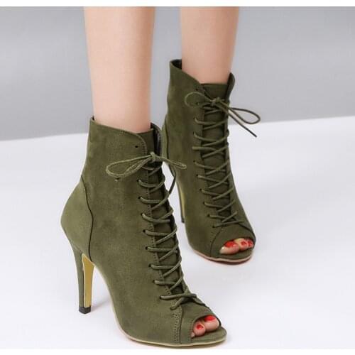 New SalsaTango Dancing Shoes 10cm High Sports Sneaker Dance Boots Flock Bachata Latin Shoes Women Party Dancing Street Shoes