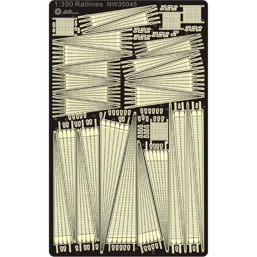 1/350 Ratlines Various Sizes for All Rigged Ships (Various specifications)