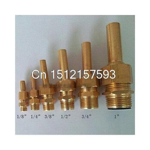 10 Pcs 3/8 1/2 Water Flow Brass Universal Straight Garden Fountain Nozzle