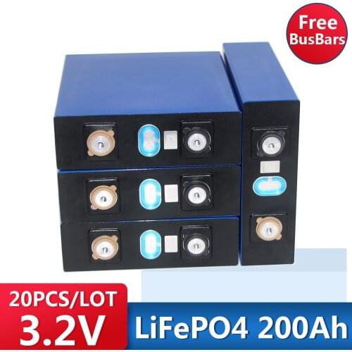 20PCS A Grade 3.2 V 200AH BATTERIE PACK LIFEPO4 LITHIUM PHOSPHA 60V 200000MAH FUR RV SOLAR ENERGIE POWER LAGERUNG SYSTEM