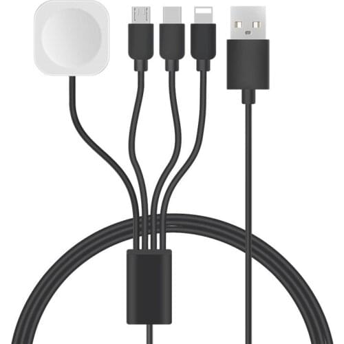 4 in 1 Square Multi-function Wireless Charger Applicable iWatch Universal Android Apple Wireless Charger