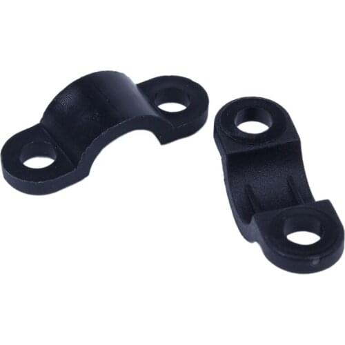 70Pcs Screws Mounted Arched Cable Clamp Clip Tie 21 x 7mm for 3mm Wire