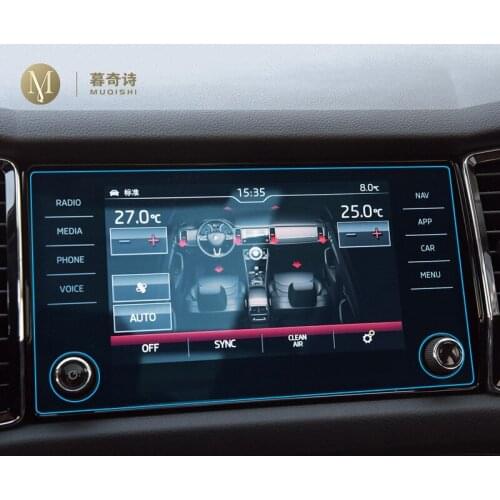 8 inch For Skoda Kodiaq GT Karoq 2017 2018 2019 Car GPS navigation Protective film Tempered glass Screen protector decoration