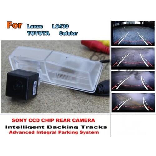 Car Intelligent Parking Tracks Camera / HD Back up Reverse Camera / Rear View Camera For TOYOTA Celsior