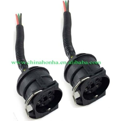 Free shipping J6 accessories B5 headlight assembly plug J6 headlight connector Pure copper 5 wire harness car 5 hole plug