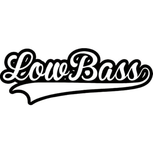 CK2784#Various Sizes Low Bass funny car sticker vinyl decal white/black car auto stickers for car bumper window car decorations