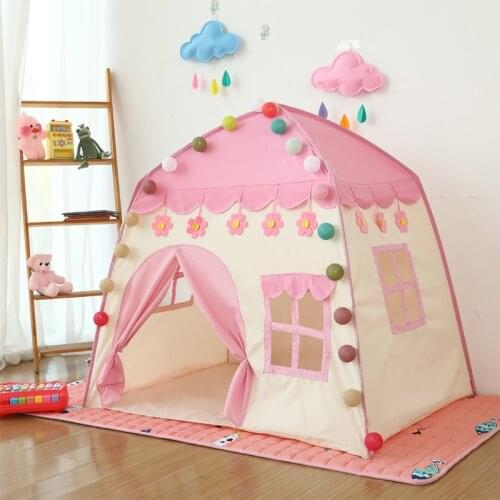 Indoor Outdoor Children Tent Teepee Lovely Play Tent Portable Kids Playhouse Children Birthday Gift Large Princess Castle