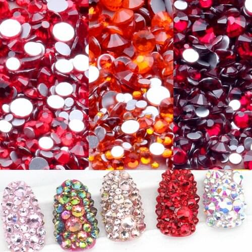 Crystal Glass Glue On Crystal Rhinestones For 3D Nails Art Decoration Flatback Non Hot Fix Strass Stones DIY Crafts Garments