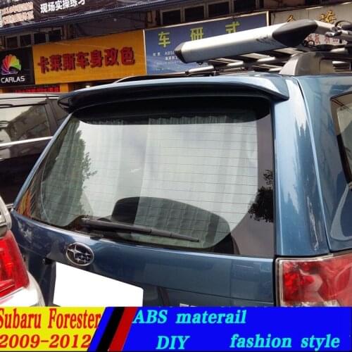 Use for subaru forester Spoiler 2008-2012 forester Spoiler with light High Quality ABS Material Car Rear Wing Primer Color