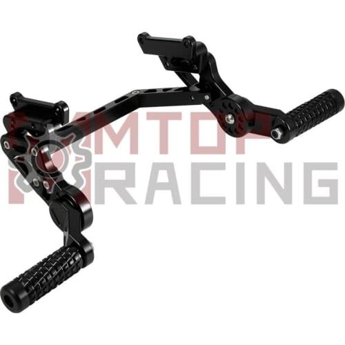 Rear Foot Peg Mount Bracket Footrest Pedals Set For Kawasaki Ninja ZX-6R 2009 2010 2011 2012 2013 2014 2015 2016 2017 2018