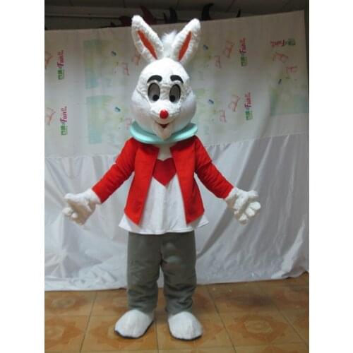 Halloween Red Rabbit Mascot Costume Suit Cosplay Party Game Fancy Dress Outfits Advertising Promotion Carnival Adults Parade New