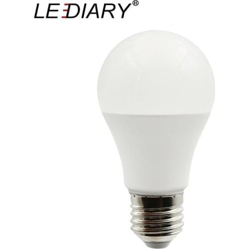 LEDIARY LED A60 E27 Bulbs PC Aluminum Living Room Super Bright Bulb 5W 7W 12W 18W 220V 3000K 4000K 6000K 5pcs/Lot