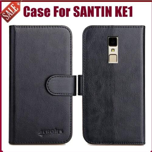 Hot! SANTIN KE1 Case 5.25" 6 Colors Flip Soft Leather Phone Wallet Cover For SANTIN KE1 Case Special Business Bag Card Slots