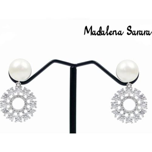 MADALENA SARARA 2021 Fashion Spring Irregular Personality Dangle Women Copper Earrings MD-050774