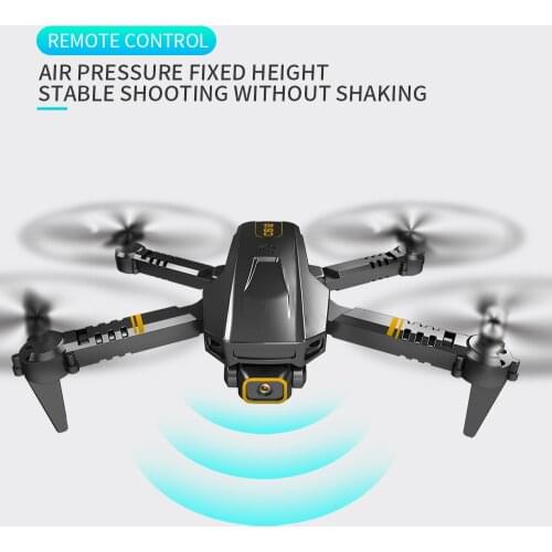 Mini RC Drone With 4K Camera HD Wide Angle Dual-lens Quadcopter Altitude Hold Mode Foldable Helicopter One Key Return Dron Toys