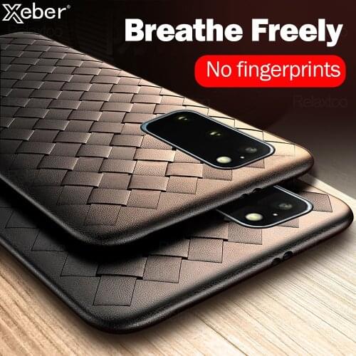 Luxury Grid Weave Soft Silicone Case For Samsung S21 S20 Plus Note 20 Ultra 8 9 10 Pro S8 S9 S10 Lite S10E A52 A72 A12 A32 A02