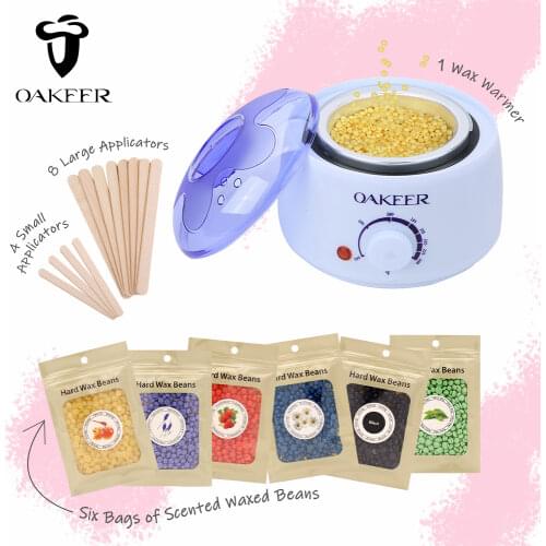 Wax Warmer Kit Waxing Machine Heater Hair Removal Depiladora Facial Best Hair Remover White Wax Epilator Back Hair Removal