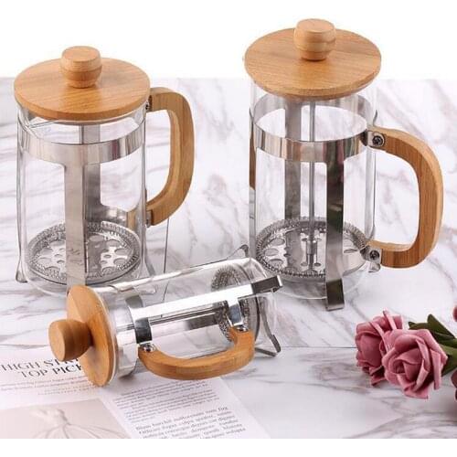 Stainless Steel French Press Coffee Tea Maker Cafetiere Household Filter French Press Coffee Pot
