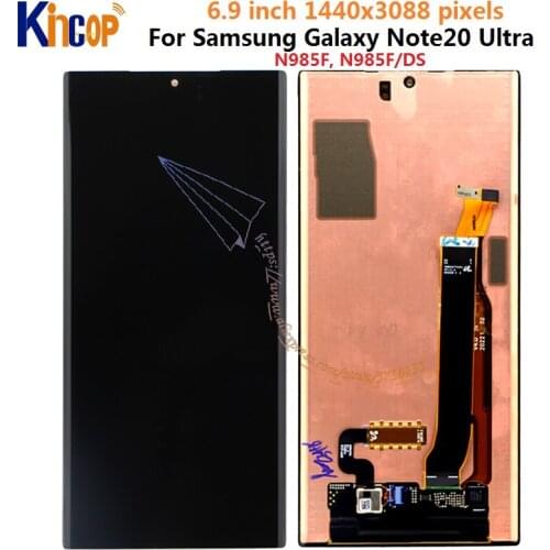 ORIGINAL AMOLED Note 20 Ultra LCD For Samsung Galaxy Note20 Ultra display SM-N985F, SM-N985F/DS 5G Touch Screen Digitizer