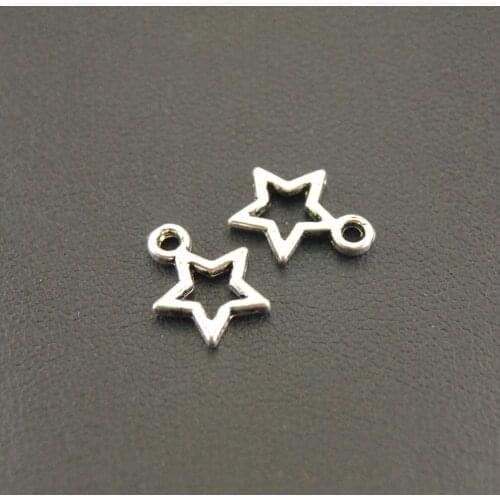20pcs Silver Color/Bronze Star Charms DIY Jewelry Findings Accessories 10mm A320/A546