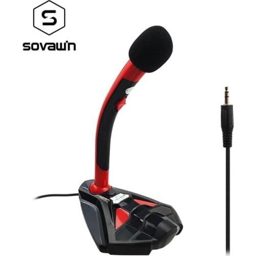 Portable Wired Microphone for Computer Professional Karaoke Audio Studio Microphone for PC Power Switch Record Mic for PC Record