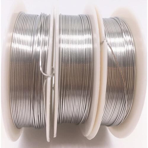 Wholesale 0.2/0.3/0.4/0.5/0.6/0.7/0.8/1.0 mm Brass Copper Wires Beading Wire For Jewelry Making silver colors
