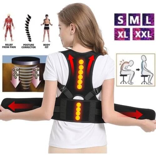 Adjustable Back Posture Corrector Brace Support Belt Back Band Invisible Spine Lumbar Shoulder Posture Correction For Women Men