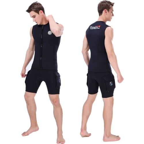 SLINX 3mm Neoprene Tech Shorts Diving Vest Wetsuit Snorkeling Scuba Diving Equipment Surfing Trunks Pocket Pants